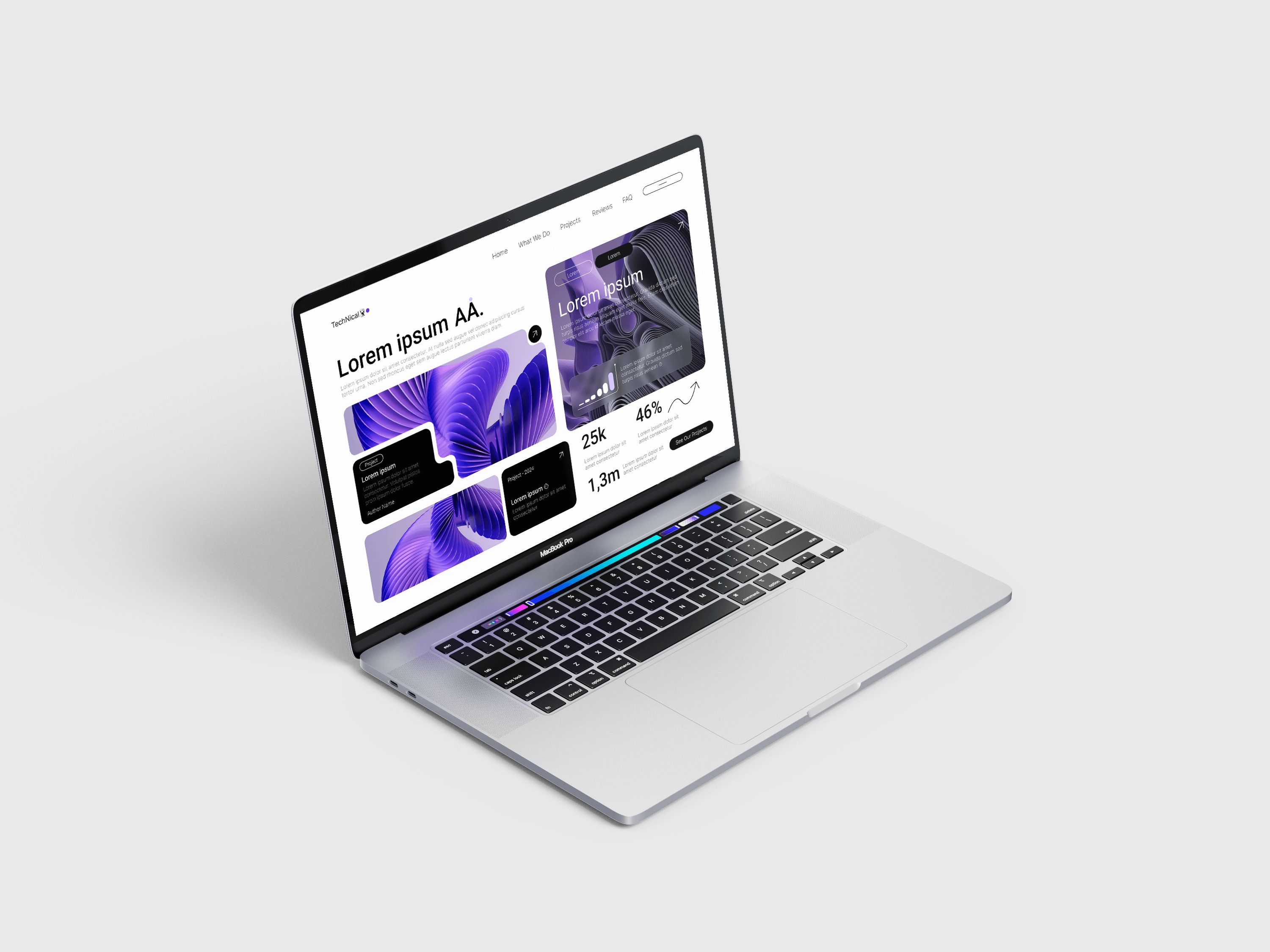 Tech website design